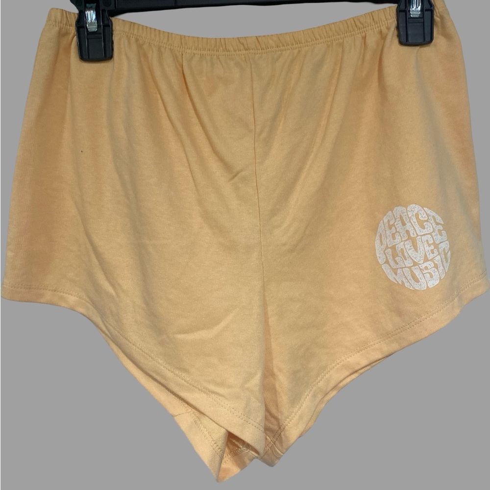 Peach Graphic Shorts
